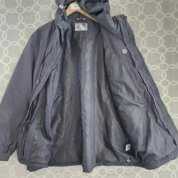 Camel Men's XXL Windbreaker Full Zip Hoodie Gray Jacket - Picture 3 of 11